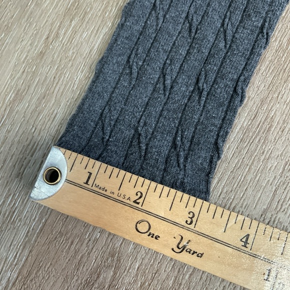 Poof! Ribbed Twist Mid Rise Leggings - Gray - Ladies Size S/M - Picture 10 of 11